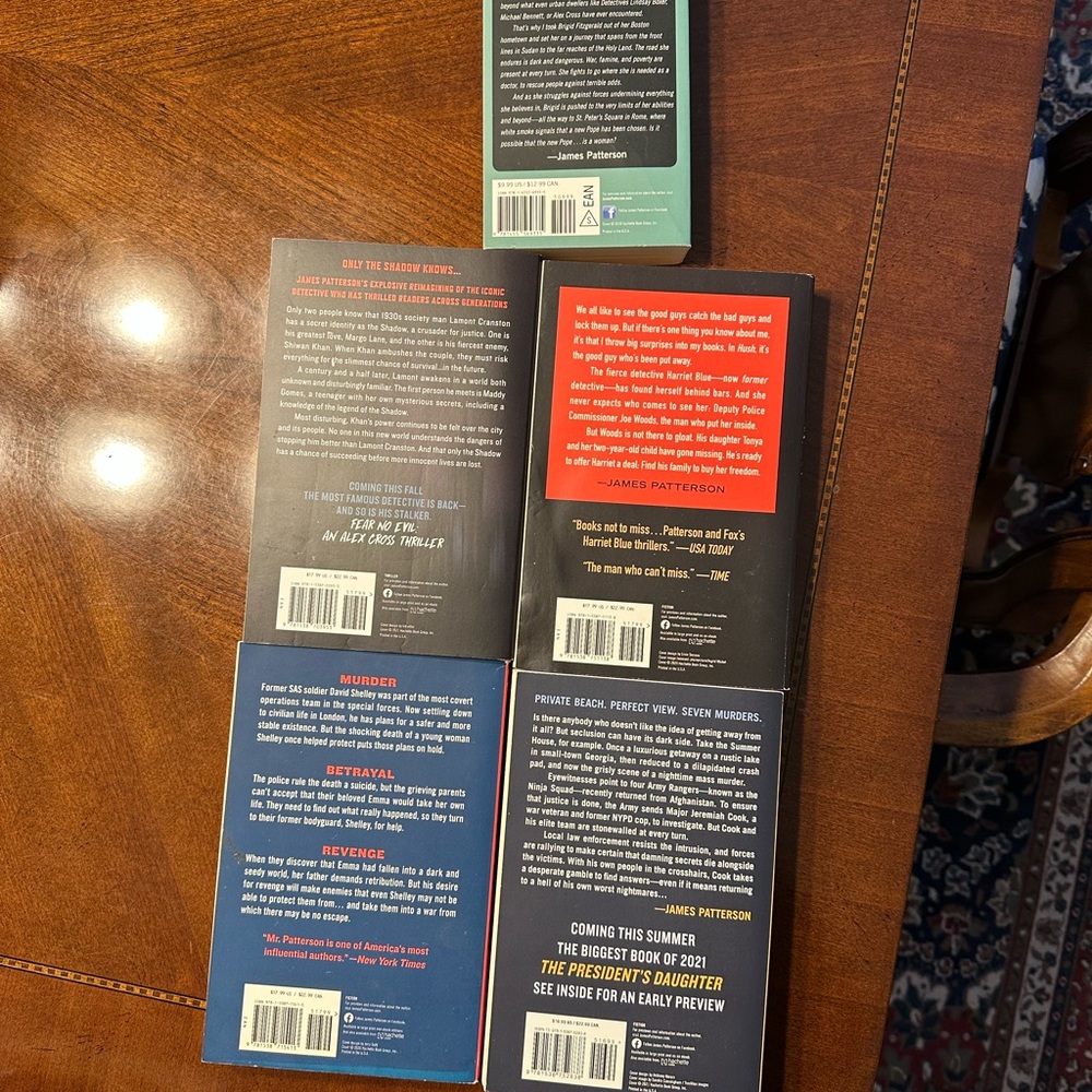 James Patterson Thriller 5 Book Set - Picture 2 of 2